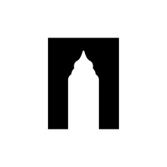 Door mosque icon design template vector illustration isolated