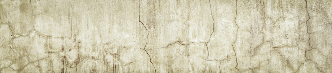Old Wall with Moldy Peeling White Painting from Humidity. Cracked White Wall as Rusty Concrete Weathered Wall Grunge Background or Abstract Backdrop Wallpaper Vintage Texture Design Copy Space Text