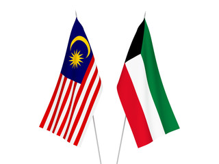 Malaysia and Kuwait flags