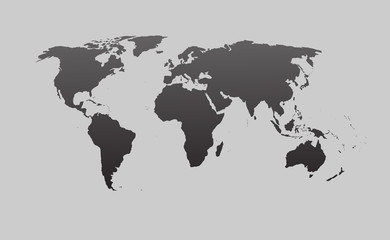 Fototapeta na wymiar World map vector template, worldwide info graphic