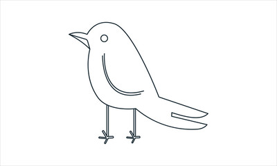  Crow vector icon flat style graphical symbol.