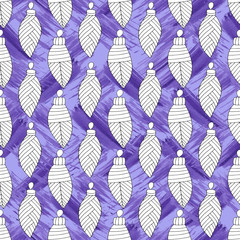 Pattern of Christmas toys drawn by hand. For coloring, cover design, fabric, things, textiles, decoupage, poster