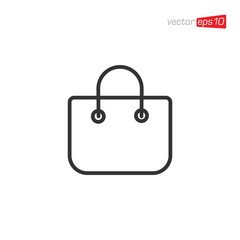 Bag Shop Icon Design Vector