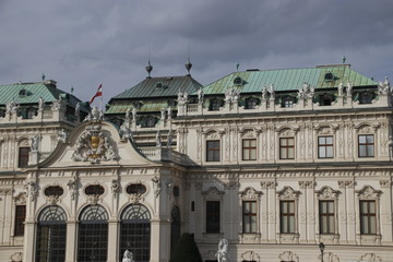 Classic architecture in the old town of Vienna