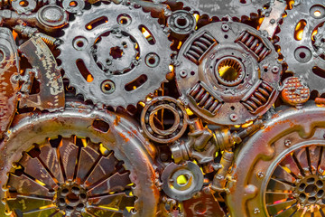 mechanical metallic background