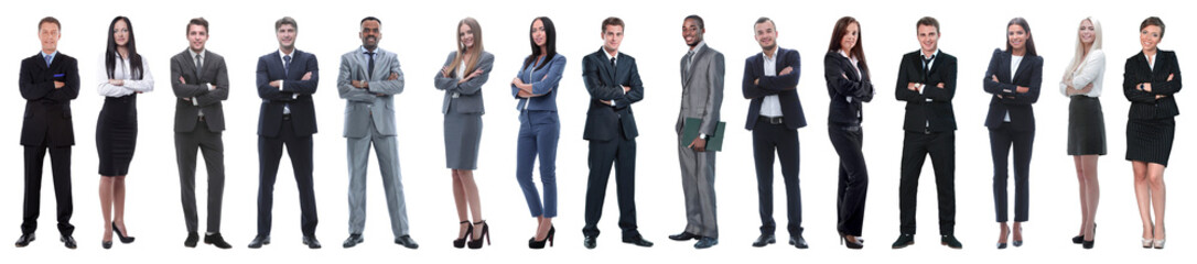 Young attractive business people - the elite business team