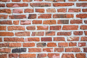 brick wall texture background on day noon light for interior or exterior decoration .