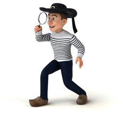 Fun 3d cartoon breton character