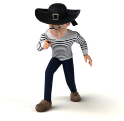 Fun 3d cartoon breton character