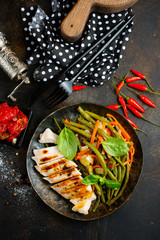 chicken with green beans