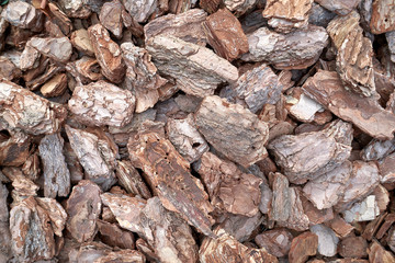 Image red brown wood bark chips texture background