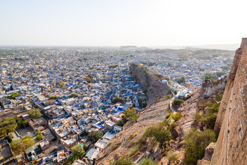Jodhpur - The Blue City, view from Mehrangarh Fort, Rajasthan, India