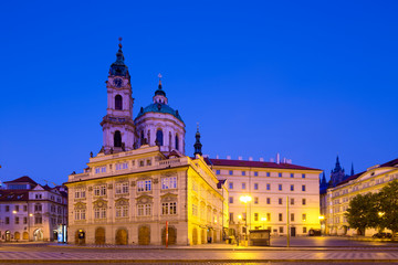 The Church of Saint Nicholas, Prague, Czech Republic, Europe.
