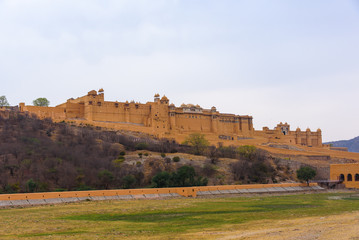 Fototapeta na wymiar Amber or Amer Fort in Jaipur, India