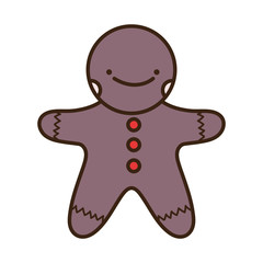 merry christmas celebration gingerbread man