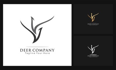 deer icon business company logo