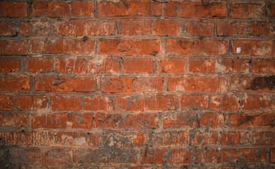 Naklejka premium texture of old brick. old brick wall texture