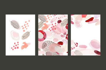 Abstract background for cards, social media, banners, invitations. Handmade geometric shapes.