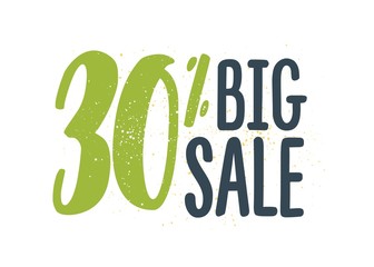 30 percent off sale vector illustration