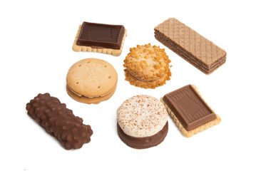 swiss tasty cookies isolated