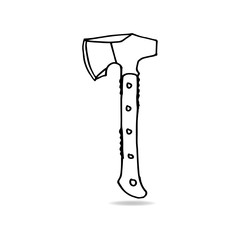 Axt Beil Tomahawk Kontur
