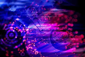 情報技術 サーバー クラウド テクノロジー ハードディスクのイメージ