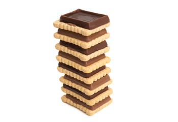 swiss tasty cookies isolated