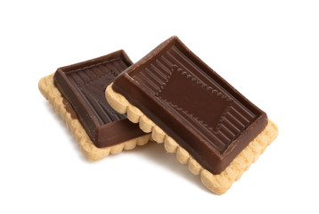 swiss tasty cookies isolated
