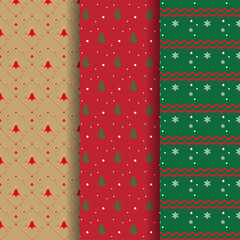 Collection of illustration Christmas theme patterns