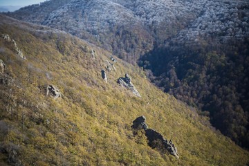 Autumn mountains view