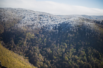Autumn view of mountains