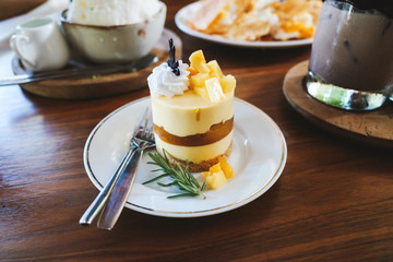 Still life cheesecake food photography recipe idea.