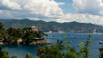 Vista dal sentiero che collega Portofino con Santa Margherita.