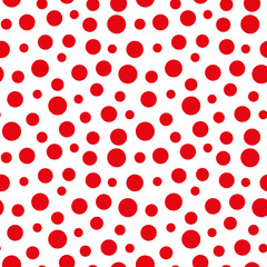 Red and white seamless pattern print background