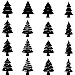 Obraz premium Christmas tree icon vector design symbol