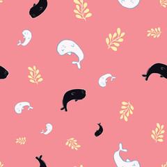 seals seamless repeat pattern
