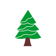 Christmas tree icon vector design symbol