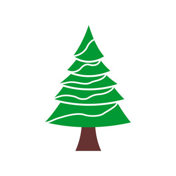 Christmas tree icon vector design symbol