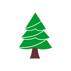 Christmas tree icon vector design symbol