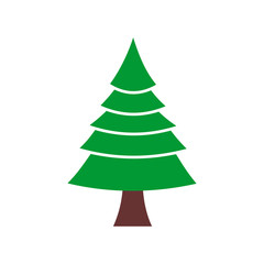 Obraz premium Christmas tree icon vector design symbol
