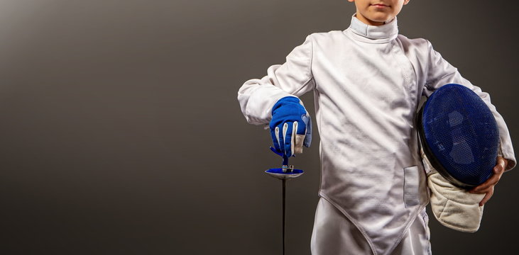 swordsman in the sports equipment