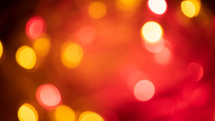 Christmas background with blurry lights on the background