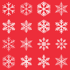 Naklejka na ściany i meble snowflake icon vector design symbol