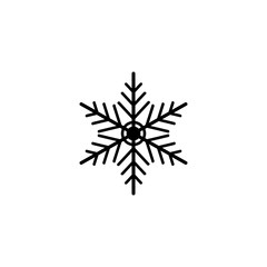 snowflake icon vector design symbol