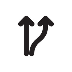 Tow arrow icon vector isolated on background. Trendy web symbol. Pixel perfect. illustration EPS 10. - Vector.