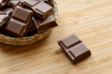 chocolate with hazelnuts