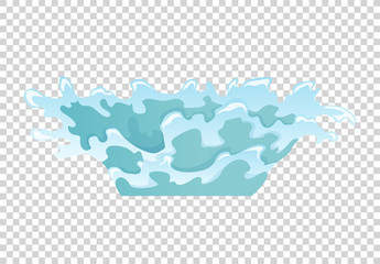 Dripping water special effect fx animation frames sprite sheet. Clear water drop burst frames for flash animation in games, video and cartoon