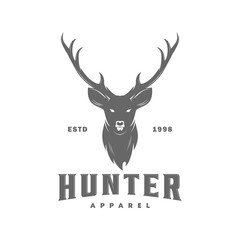 deer and adventure logo, icon and template