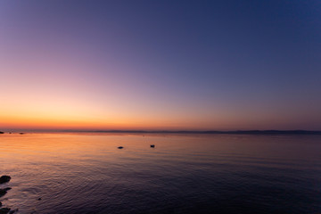Obraz premium Sunset at Lake Balaton