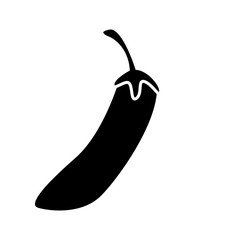 Eggplant icon vector in simple design template